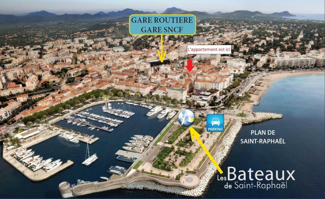 F2 Balcon A 1Minute De La Plage Saint-Raphaël المظهر الخارجي الصورة
